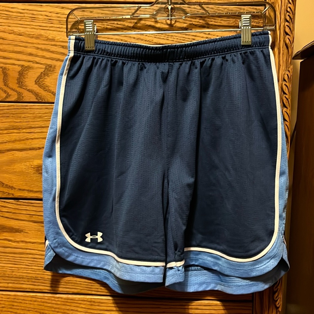Women’s blue under armour athletic shorts